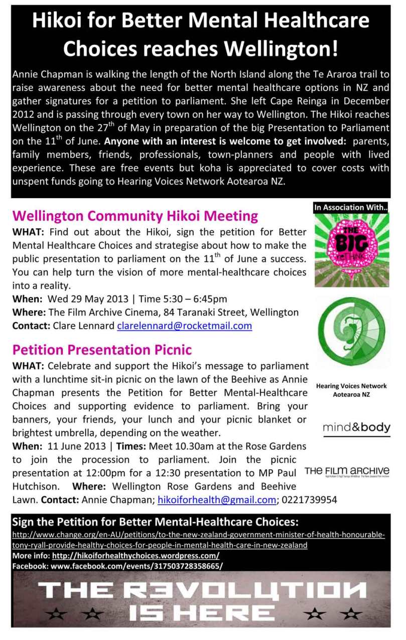 HIkoi for healthy choices Wellington events