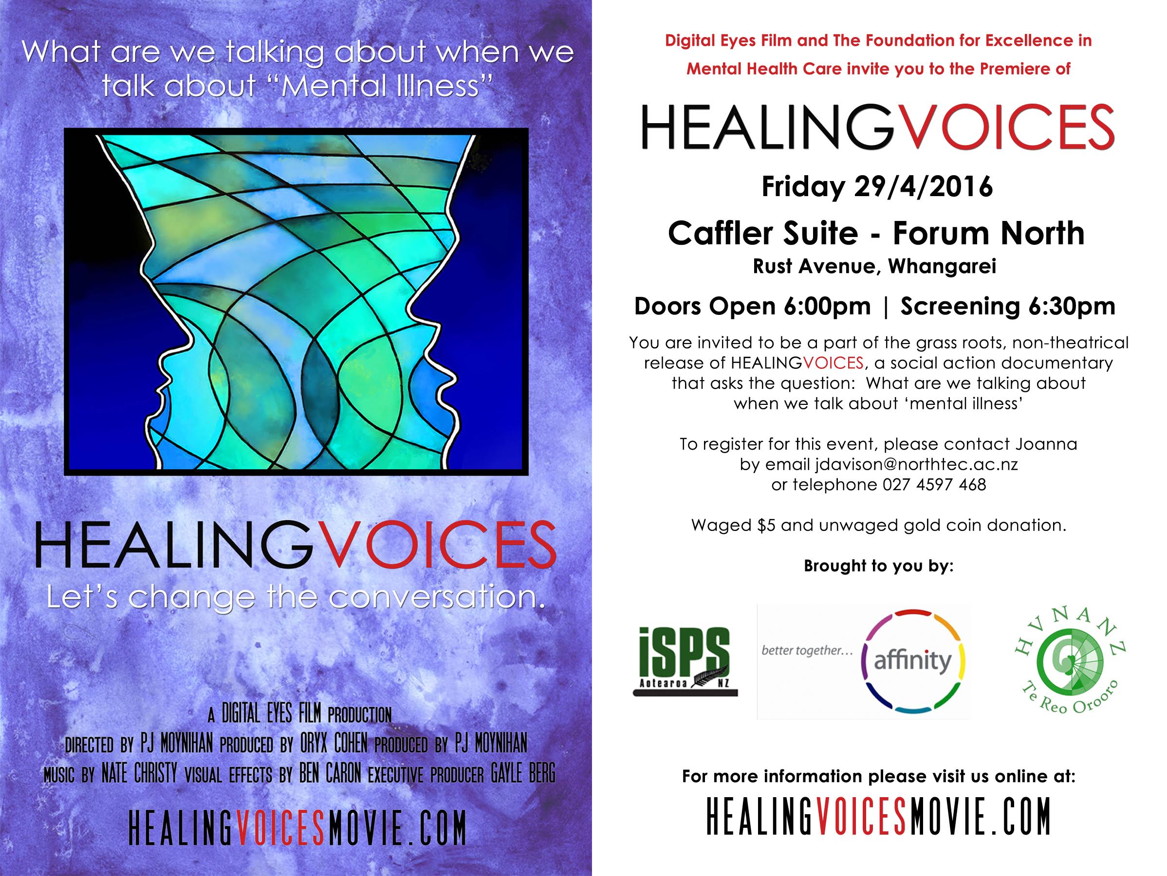 Healing Movies Whangarei invite